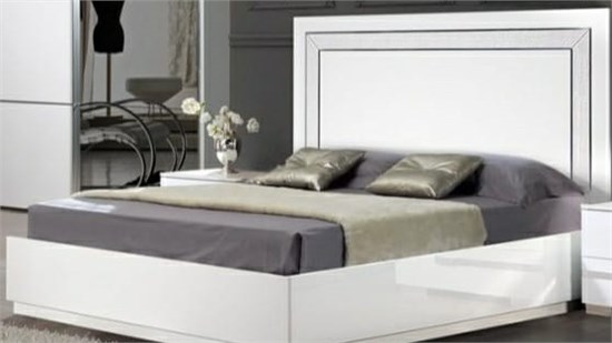 ВЕНЕЦИЯ Белый Кровать 180 см ПМ 1220х1880х2069 МЕБЕЛЬСПАЛ10 - фото 14191