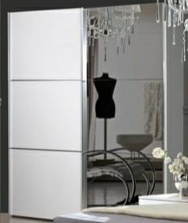 ВЕНЕЦИЯ Белый Шкаф-купе 2 дв 2258х1786х653 МЕБЕЛЬСПАЛ-14 - фото 14469