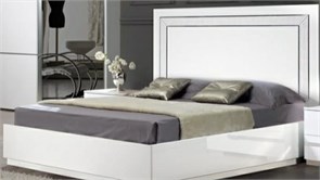 ВЕНЕЦИЯ Белый Кровать 160 см ПМ 1220х1680х2069 МЕБЕЛЬСПАЛ08